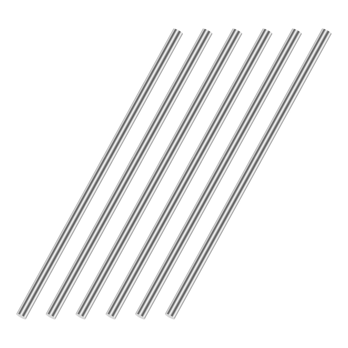 uxcell Uxcell 5mm x 150mm 304 Stainless Steel Solid Round Rod for DIY Craft - 6pcs