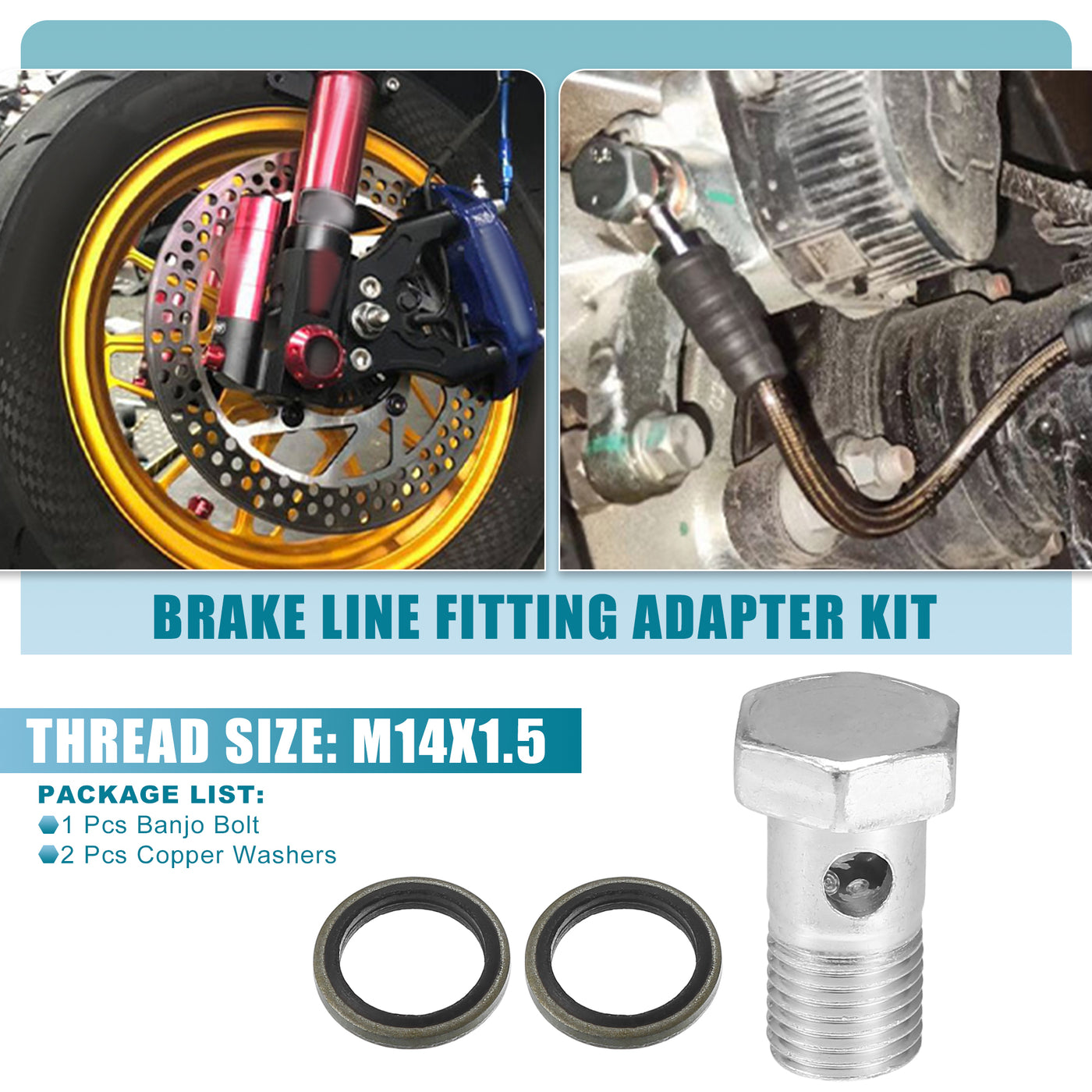 ACROPIX Banjo Bolt Hose Barb Fittings – 6mm ID/OD, Universal Fuel Line Adapter For Motorcycle & Car – Pack Of 4 - View #5