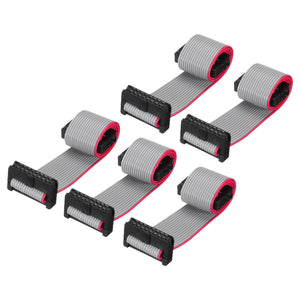 Flachbandkabel DB15 Stecker Auf Buchse - 8 Zoll Regenbogenkabel 2,54mm