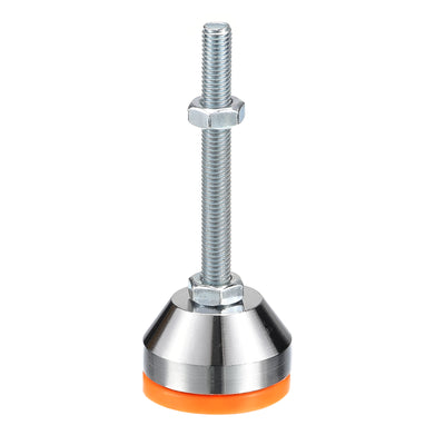 Harfington Uxcell Leveling Feet, 1Pcs M8x80x40mm - Carbon Steel Non-Skid Anti-shock Adjustable Table Feet, Leveling Screw Leg for Furniture Workshops Equipment