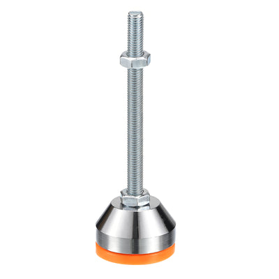 Harfington Uxcell Leveling Feet, 1Pcs M8x100x40mm - Carbon Steel Non-Skid Anti-shock Adjustable Table Feet, Leveling Screw Leg for Furniture Workshops Equipment