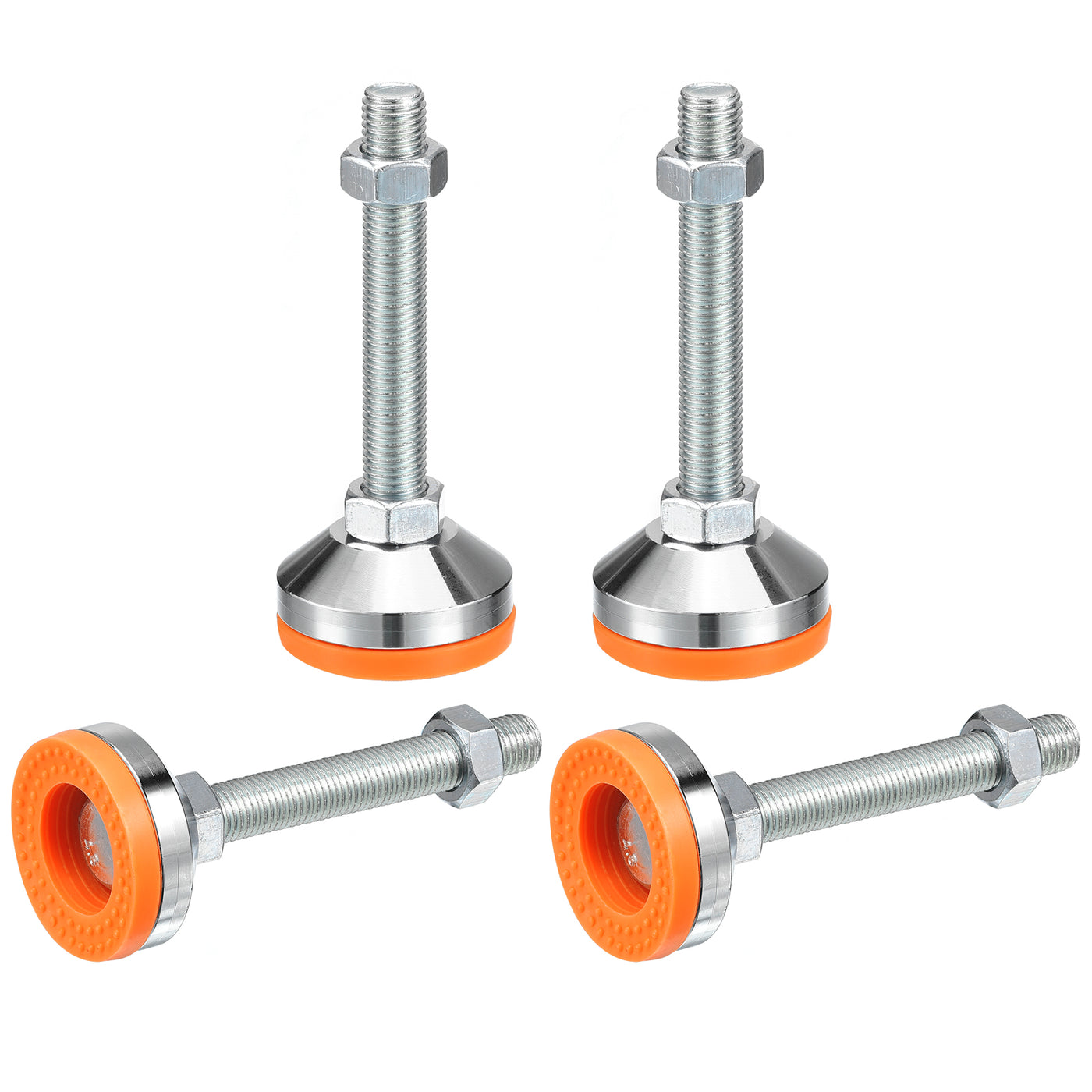 uxcell Uxcell Leveling Feet, 4Pcs M16x120x60mm - Carbon Steel Non-Skid Anti-shock Adjustable Table Feet, Leveling Screw Leg for Furniture Workshops Equipment
