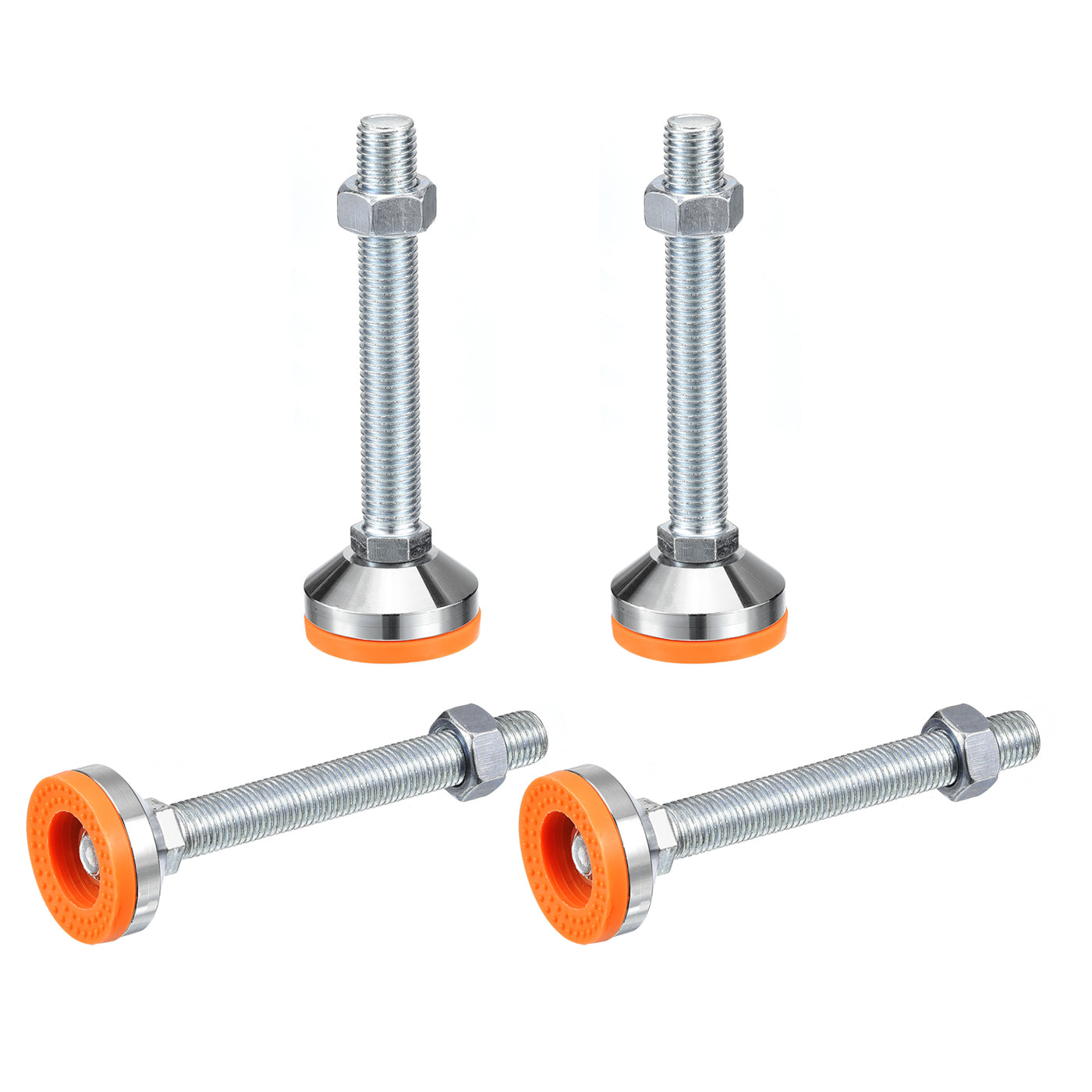uxcell Uxcell Leveling Feet, 4Pcs M20x150x60mm - Carbon Steel Non-Skid Anti-shock Adjustable Table Feet, Leveling Screw Leg for Furniture Workshops Equipment