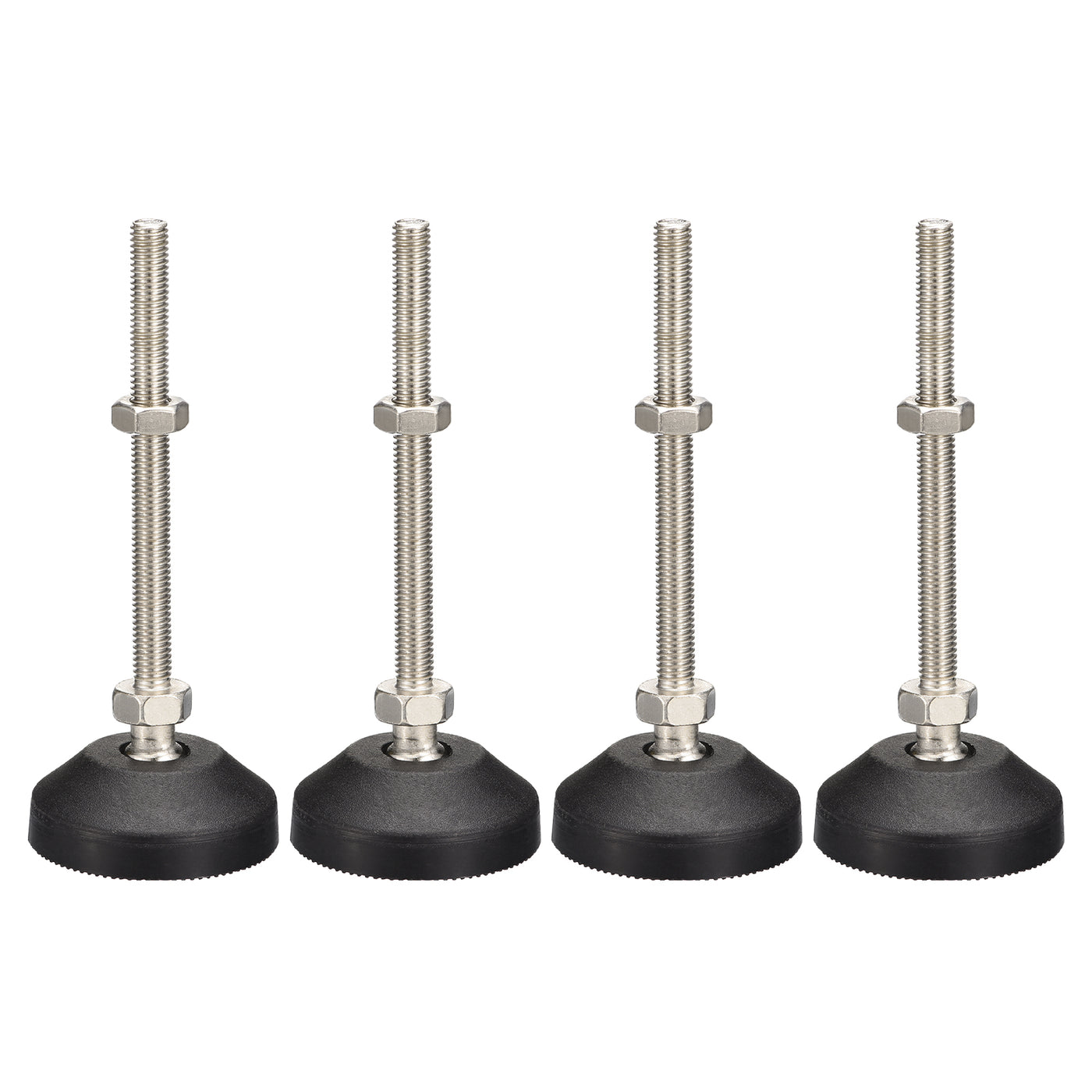 uxcell Uxcell Furniture Levelers, 4Pcs M8x100x50mm Nylon Universal Leveling Feet, Adjustable Swivel Table Feet for Furniture Workshop Machines Machinery Equipment