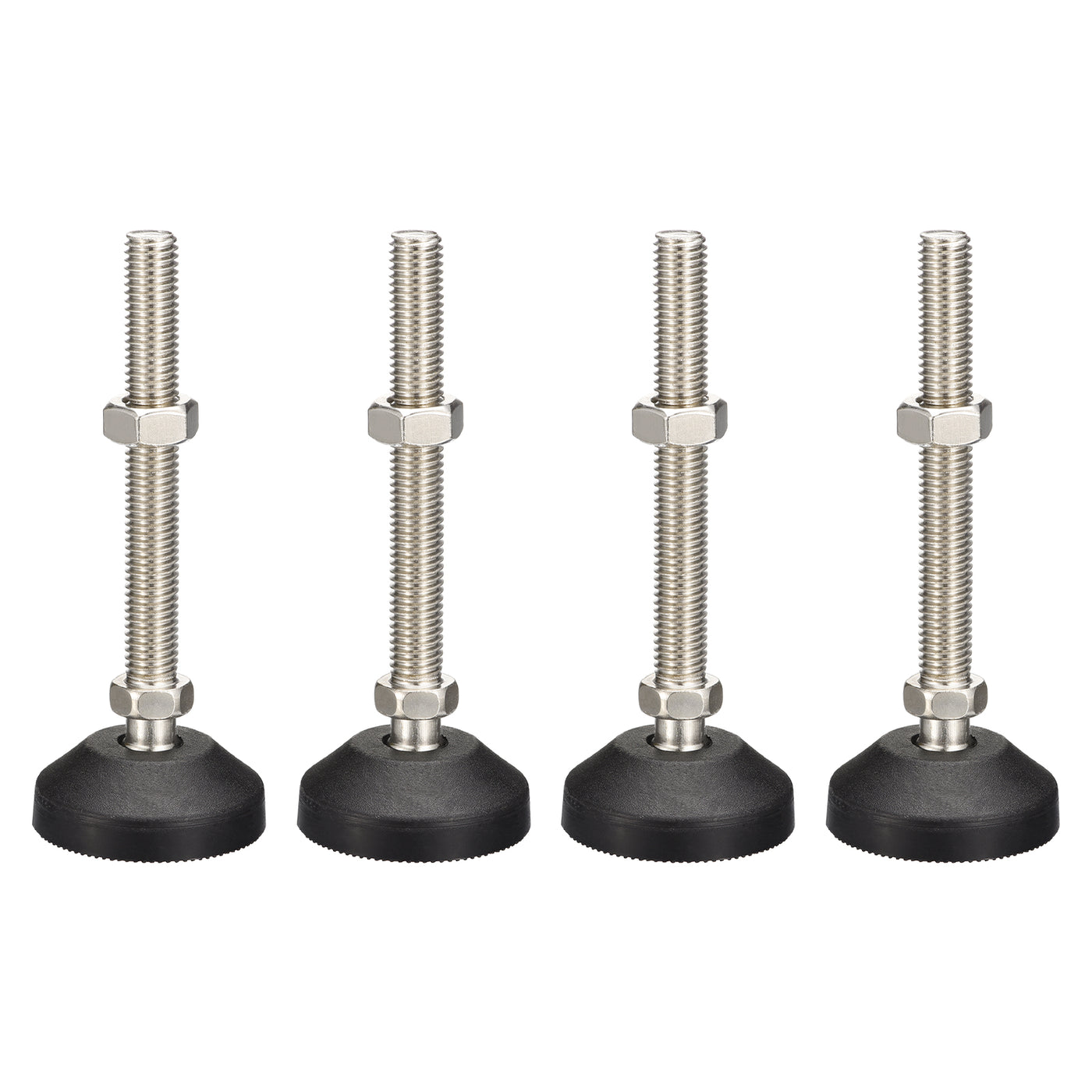 uxcell Uxcell Furniture Levelers, 4Pcs M12x100x50mm Nylon Universal Leveling Feet, Adjustable Swivel Table Feet for Furniture Workshop Machines Machinery Equipment