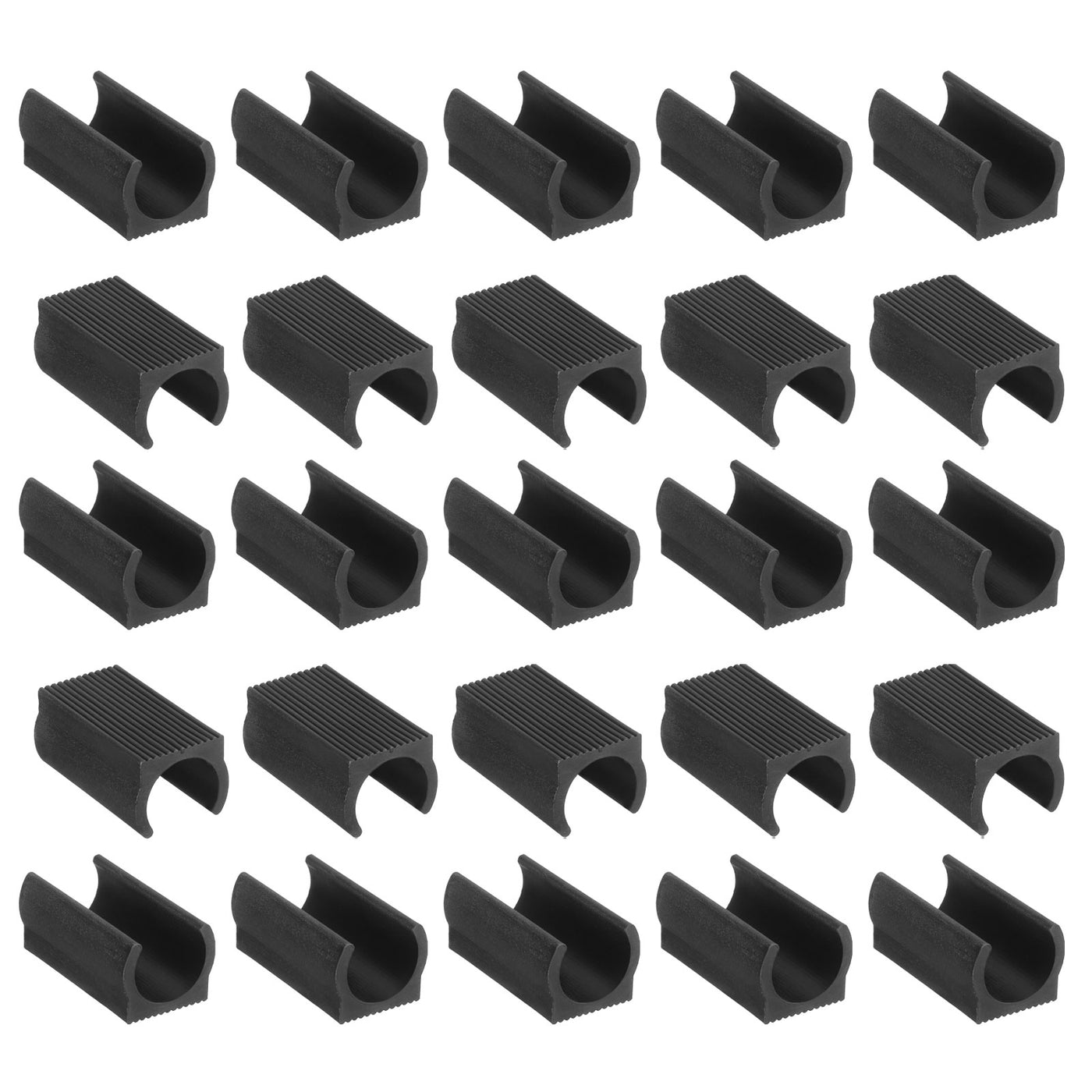 uxcell Uxcell Rectangle Shaped Non-Slip Chair Tip Plastic Furniture Feet