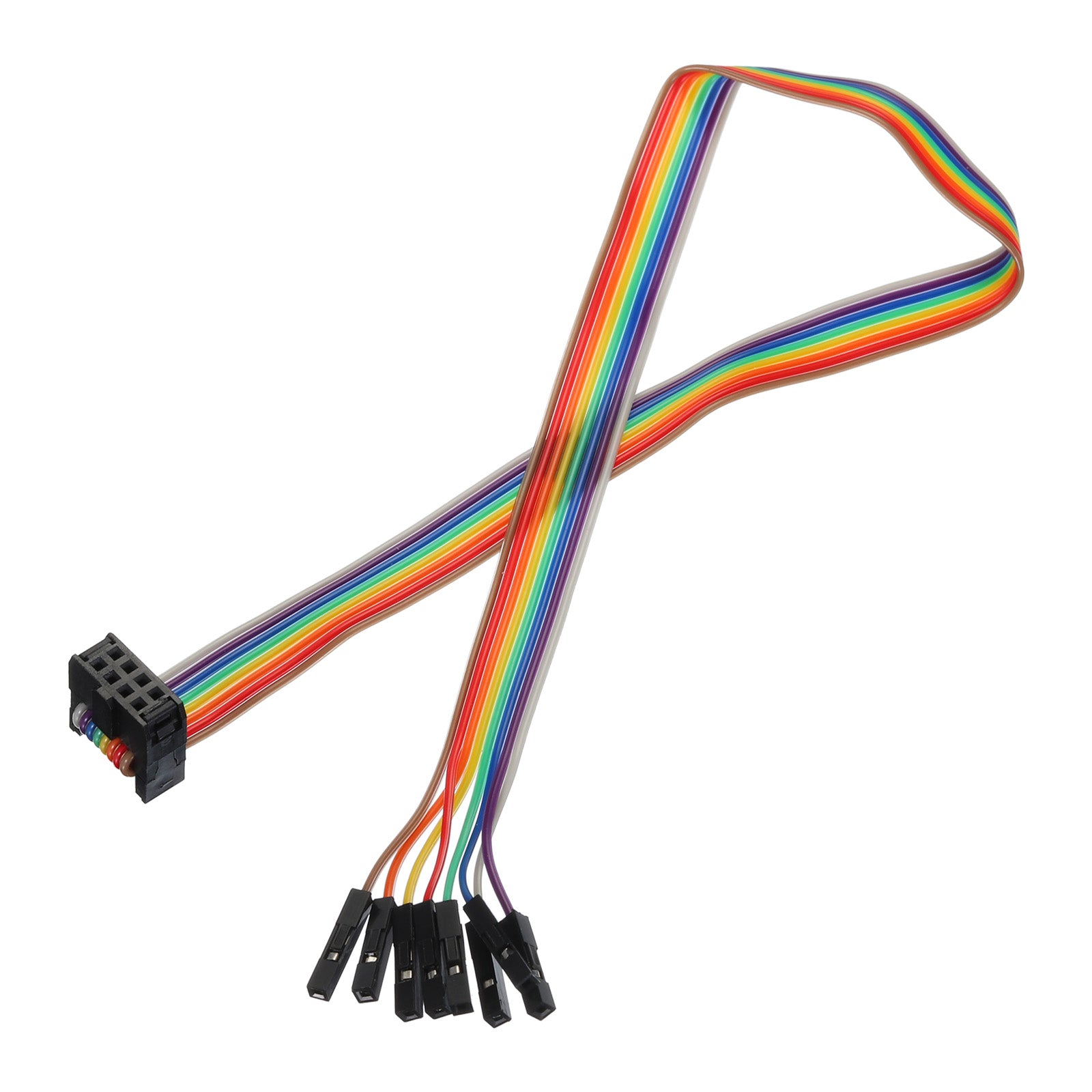 1 Pcs IDC Rainbow Wire Flat Ribbon Cable FC-Female to 8P 11.8 Inch ...