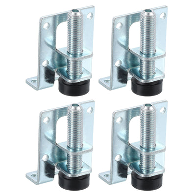 Harfington Uxcell Furniture Leveling Feet, 4Pcs - Adjustable Furniture Feet Levelers, 1" Adjustable Height L Shaped Leveler Legs for Cabinet Table Wardrobe Work Bench