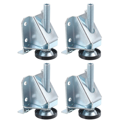 Harfington Uxcell Furniture Leveling Feet, 4Pcs - Adjustable Furniture Feet Levelers, 2.36" Adjustable Height Leveler Legs for Cabinet Table Wardrobe Work Bench