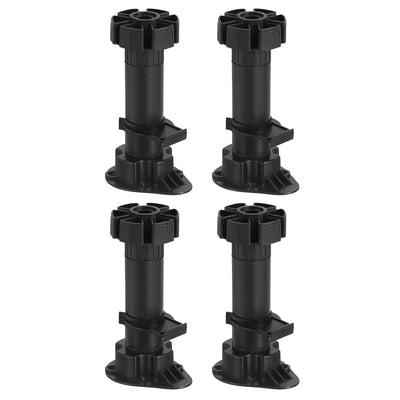 Harfington Uxcell Adjustable Legs, Furniture Leveling Foot, Thin Legs Leveler Support Frame for Bed Sofa Coffee Table Bathroom Cabinet