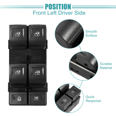 Harfington Power Window Switch Window Control Switch Fit for Chevrolet Colorado 2015 for GMC Canyon 2016 with Removal Tool No.23427098 - Pack of 1