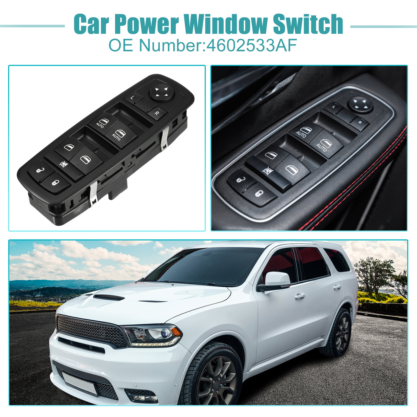ACROPIX Power Window Switch Window Control Switch Fit for Dodge Durango 2014-2015 for Jeep Grand Cherokee 2014 with Removal Tool No.68184802AA - Pack of 1