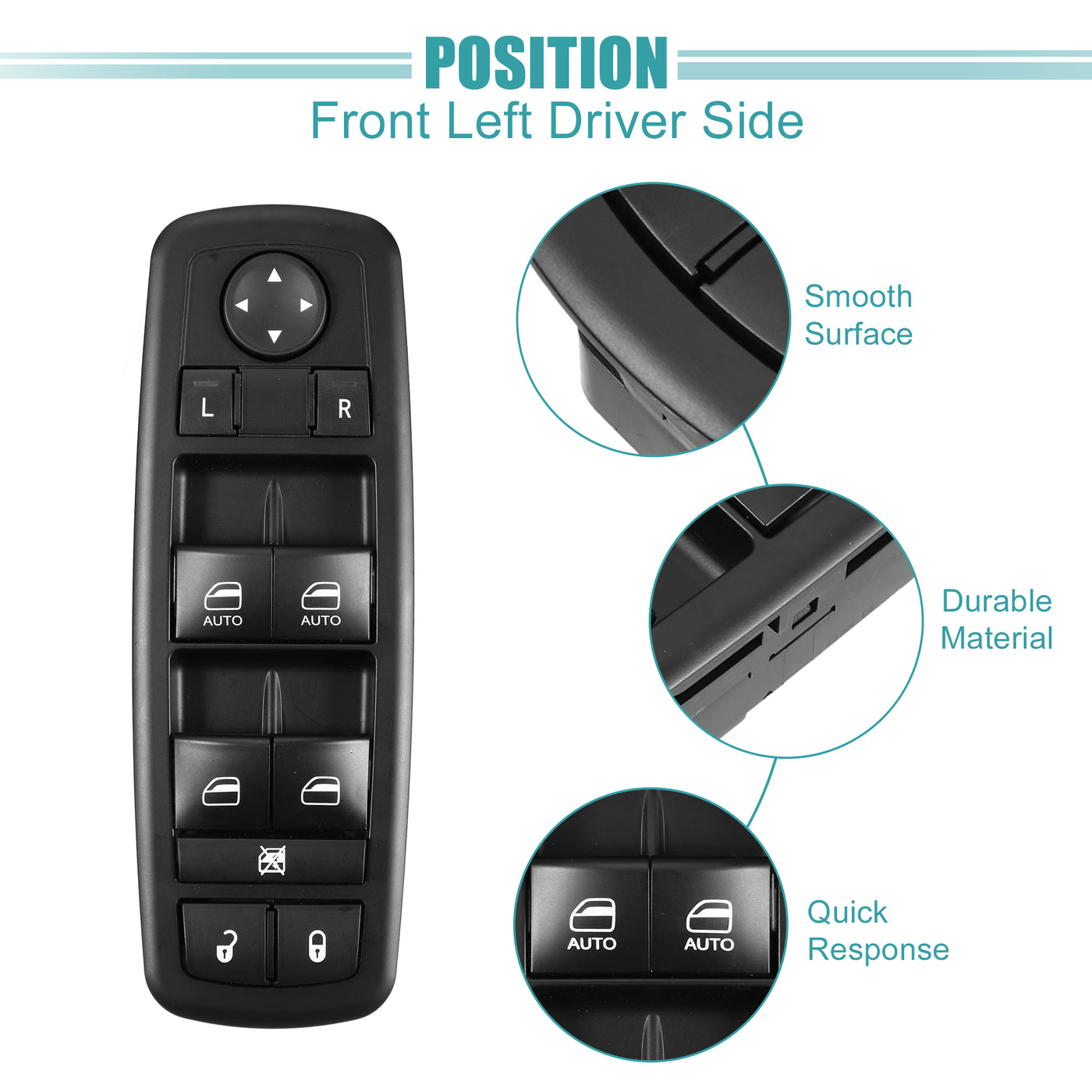 ACROPIX Power Window Switch Window Control Switch Fit for Dodge Durango 2014-2015 for Jeep Grand Cherokee 2014 with Removal Tool No.68184802AA - Pack of 1