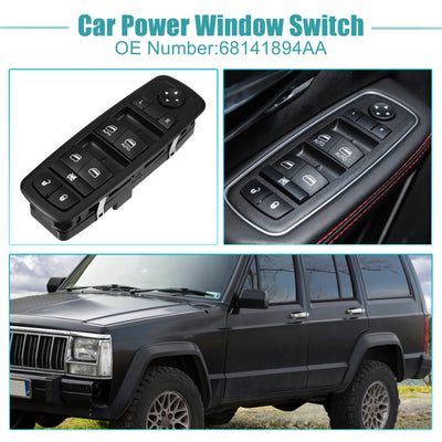 Harfington Power Window Switch Window Control Switch Fit for Jeep Cherokee 2014 with Removal Tool No.68141894AA - Pack of 1
