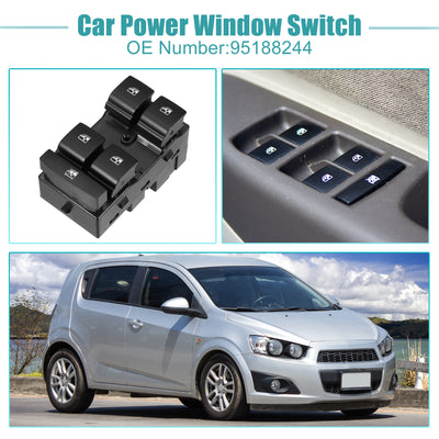 Harfington Power Window Switch Window Control Switch Fit for Chevrolet Sonic 2013-2016 for Chevrolet Trax 2017-2019 with Removal Tool No.95188244 - Pack of 1