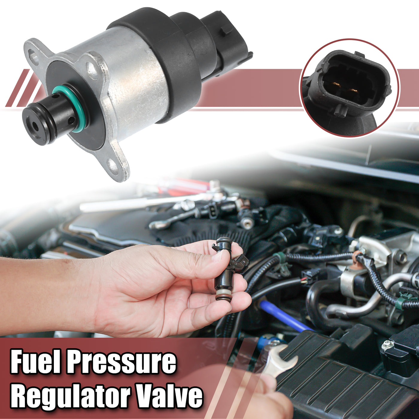 ACROPIX Fuel Pressure Regulator Valve Fuel Control Actuator Fit for Volvo V50 2005-2010 - Pack of 1