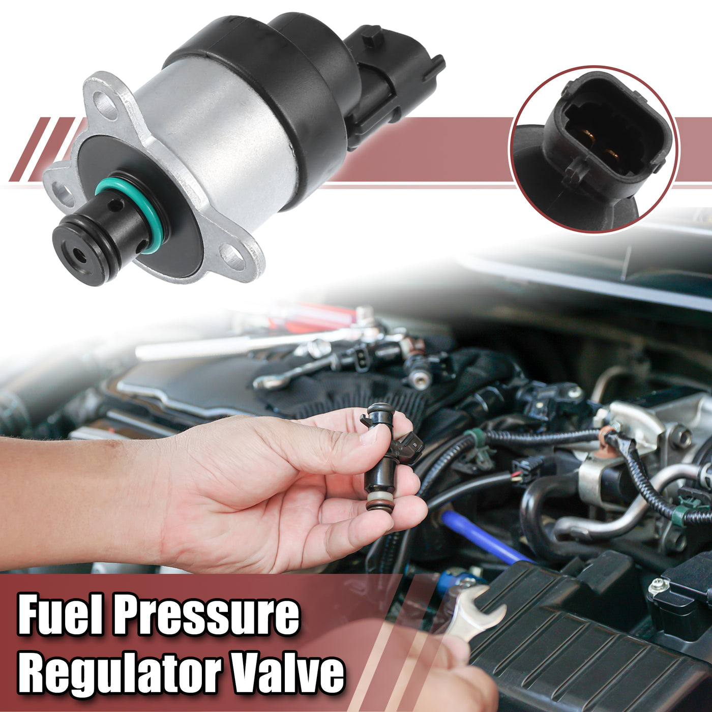 ACROPIX Fuel Pressure Regulator Valve Fuel Control Actuator Fit for HYUNDAI H-1 2006-2007 - Pack of 1