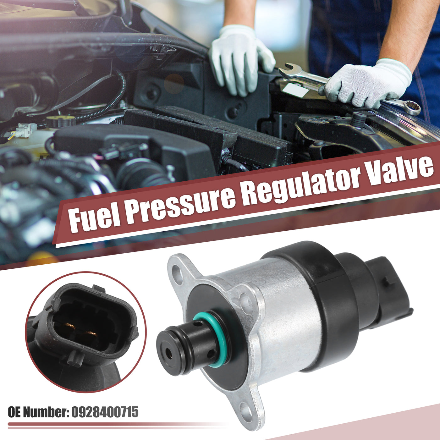 ACROPIX Fuel Pressure Regulator Valve Fuel Control Actuator Fit for Mazda BT-50 2006-2007 No.0928400715 - Pack of 1