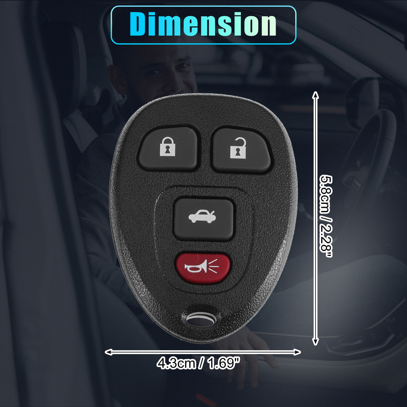 X AUTOHAUX OUC60270 315MHz Replacement Keyless Entry Remote Ignition Transponder Key Fob for Chevrolet Silverado for GMC Sierra 1500 2500 3500 2008-2014 OUC60270 OUC60221 4 Buttons
