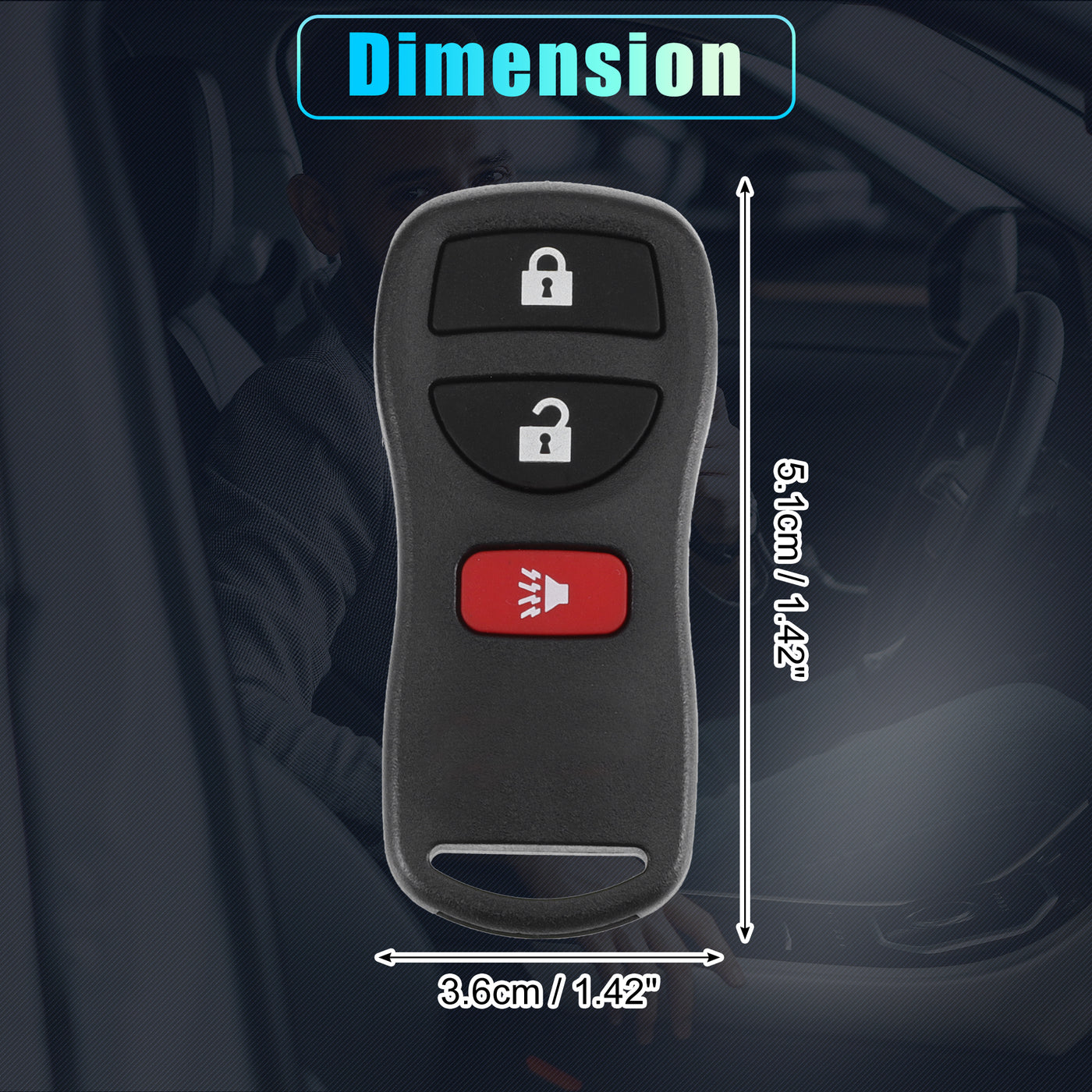 X AUTOHAUX KBRASTU15 315MHz Keyless Entry Remote Ignition Transponder Key Fob for Nissan Pathfinder 2005-2012 for Nissan NV1500 NV2500 NV3 500 2012-2021 3 Buttons