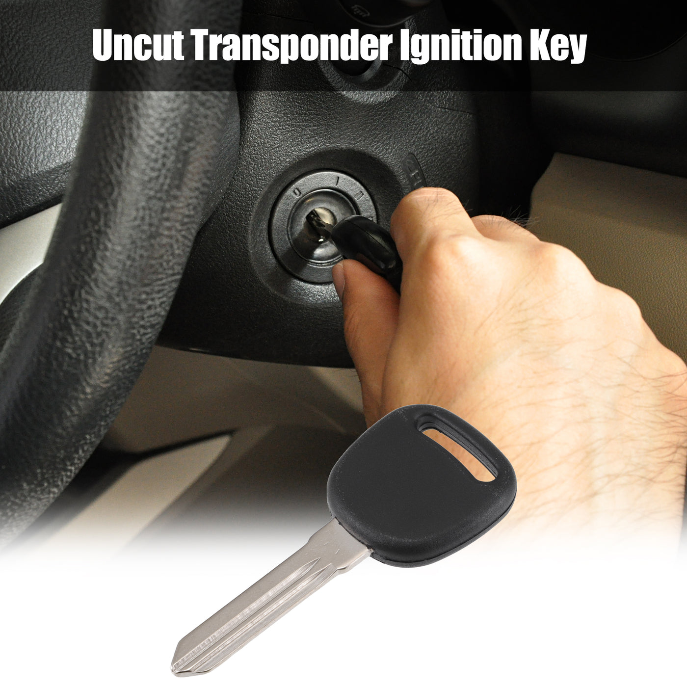 X AUTOHAUX Replacement Uncut Transponder Chip Key Chipped Ignition Key Fob for Chevy for Cadillac for GMC with 46 Chip