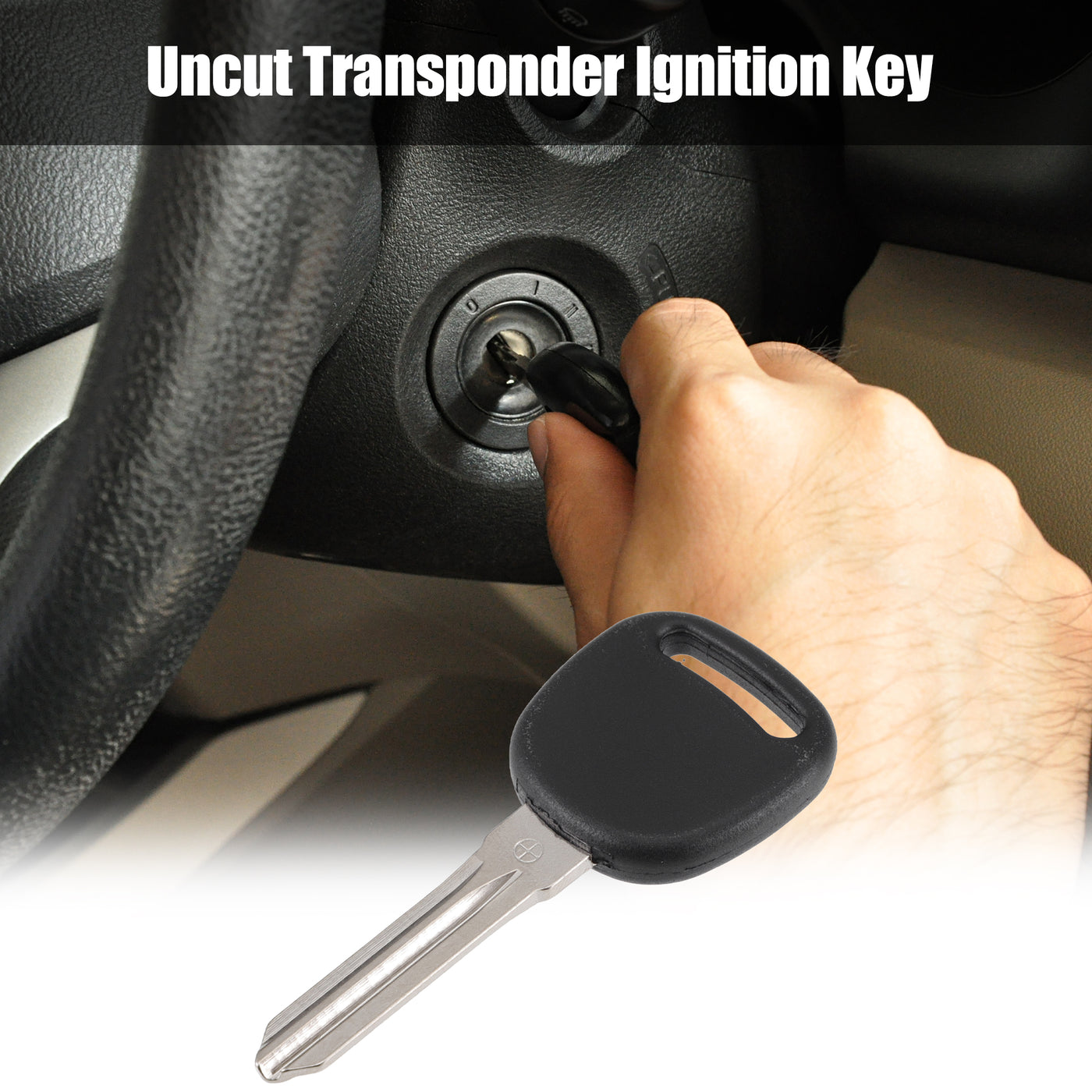 X AUTOHAUX Replacement Uncut Transponder Chip Key Chipped Ignition Key Fob for Chevrolet for GMC for Saturn with 46 Chip