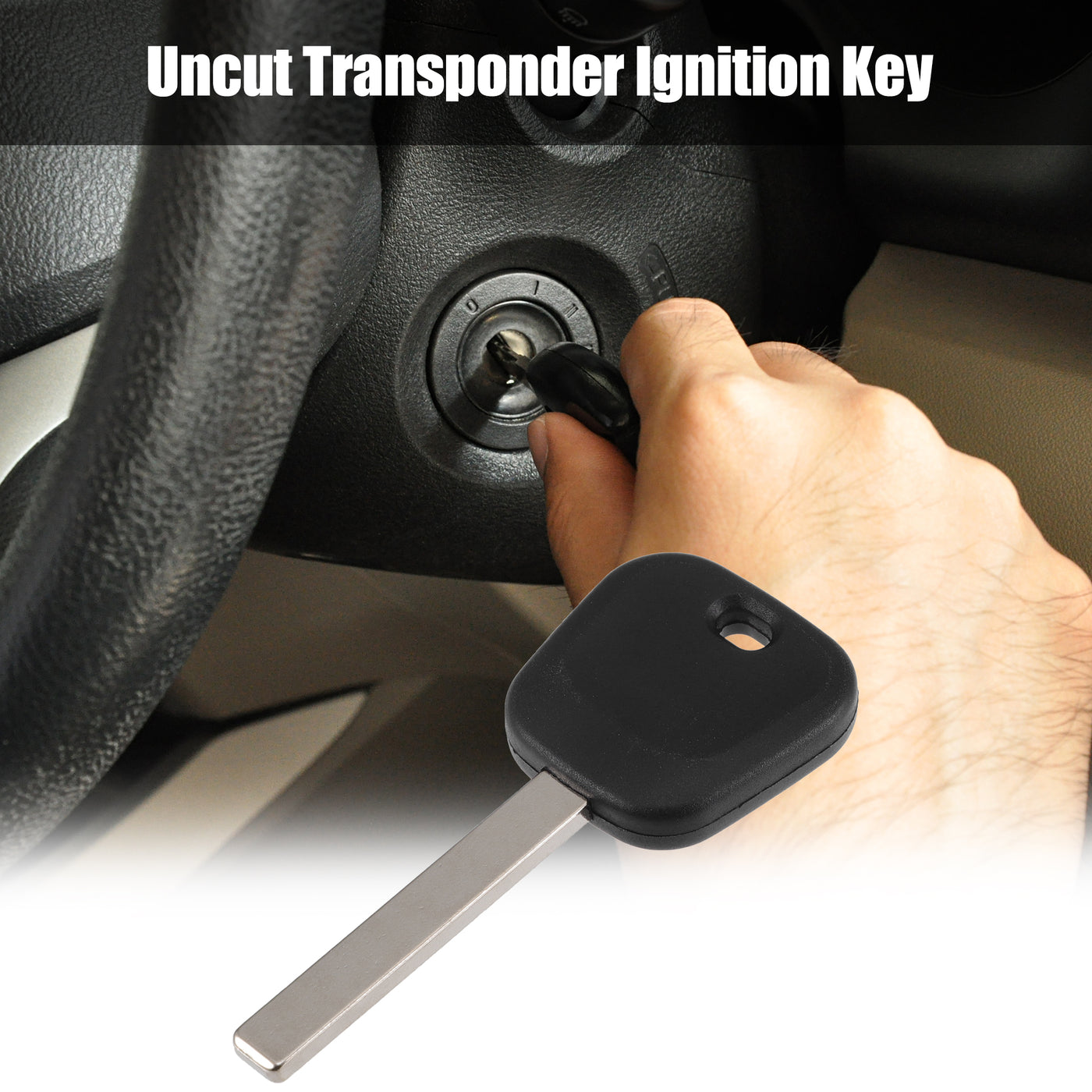 X AUTOHAUX Car Replacement Uncut Transponder Chip Key Chipped Ignition Key Fob for Chevrolet for GMC for Buick