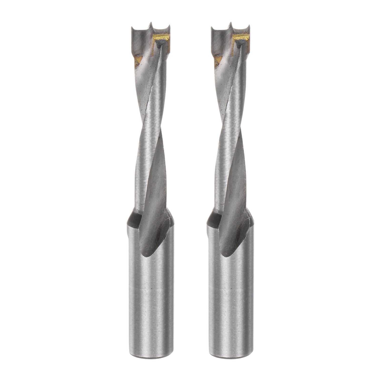 HARFINGTON 2-Pack Brad Point Drill Bits – 3mm (1/8”) Diameter, 1/4” Hex Shank, For Wood, Plastic & Rubber