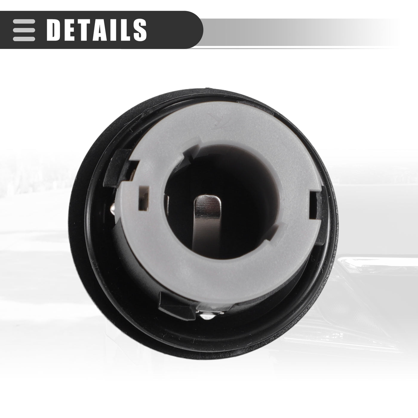 Motoforti Turn Signal Light Bulb Socket, for Hyundai Santa Fe 2010-2013, ABS, No.921613R010, Black