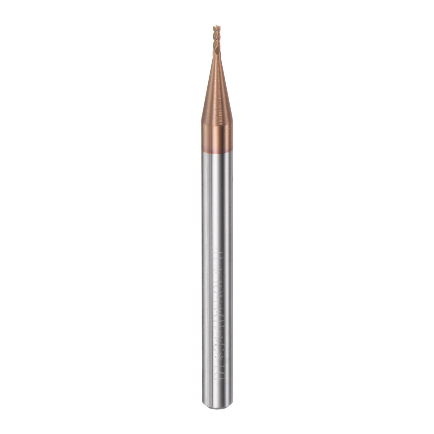 Harfington 1mm x 3mm x 4mm x 50mm AlTiN Coated Carbide 4 Flutes Square End Mill Cutter