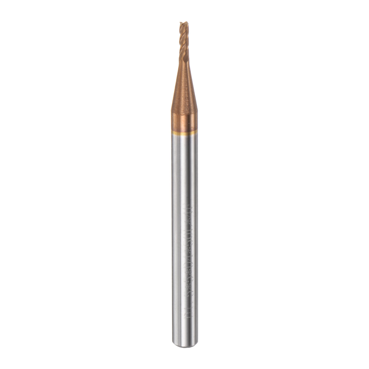 Harfington 1.5mm x 4.5mm x 4mm x 50mm AlTiN Coated Carbide 4 Flutes Square End Mill Cutter