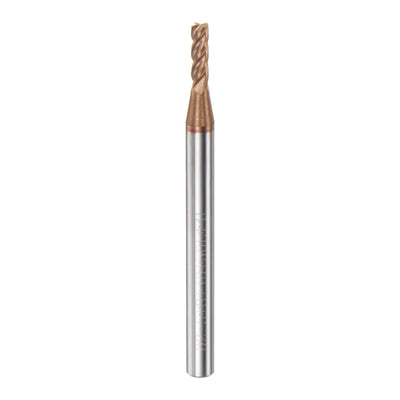 Harfington 2.5mm x 8mm x 4mm x 50mm AlTiN Coated Carbide 4 Flutes Square End Mill Cutter