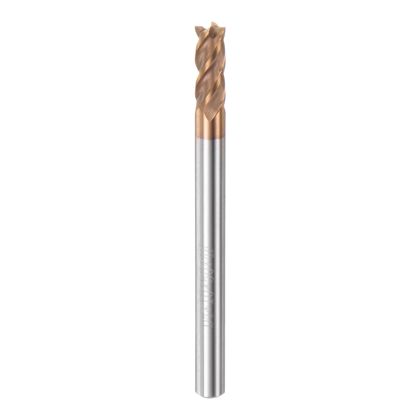 Harfington 4mm x 10mm x 4mm x 50mm AlTiN Coated Carbide 4 Flutes Square End Mill Cutter