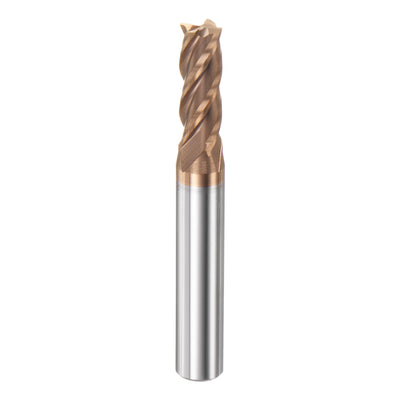 Harfington 7mm x 20mm x 8mm x 60mm AlTiN Coated Carbide 4 Flutes Square End Mill Cutter