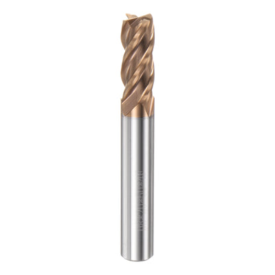 Harfington 8mm x 20mm x 8mm x 60mm AlTiN Coated Carbide 4 Flutes Square End Mill Cutter