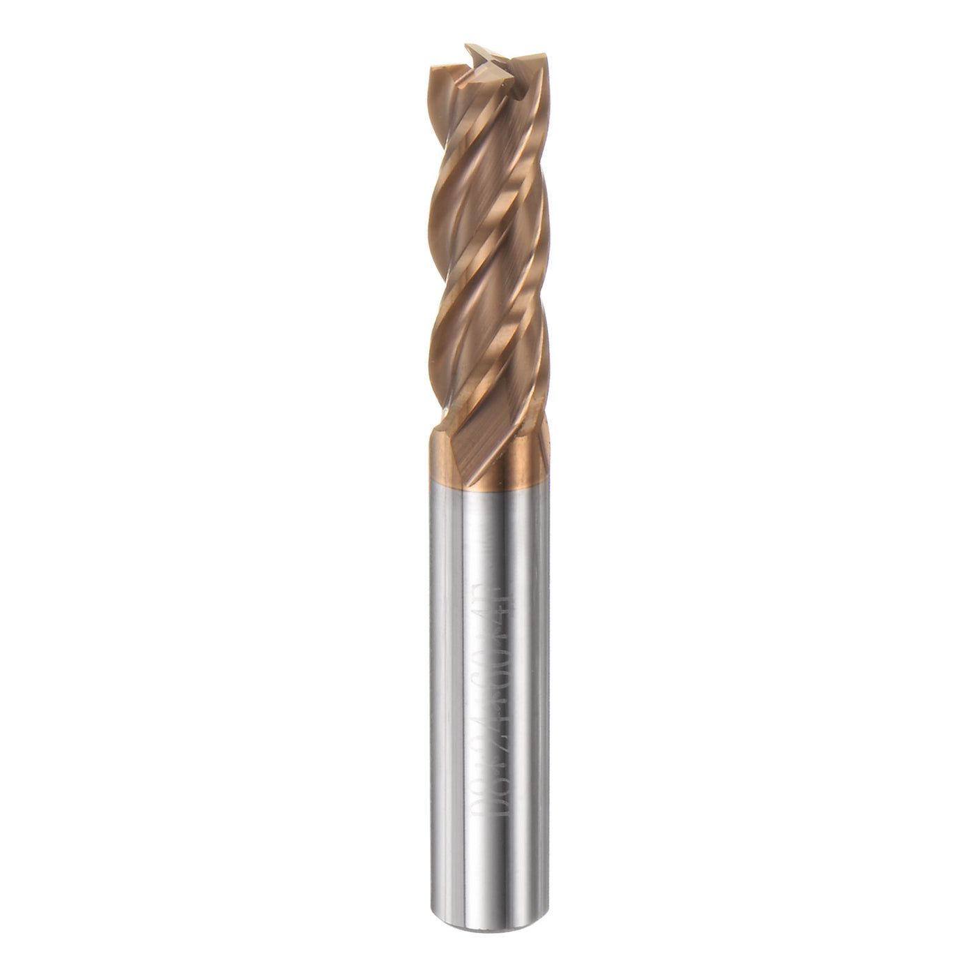 Harfington 8mm x 24mm x 8mm x 60mm AlTiN Coated Carbide 4 Flutes Square End Mill Cutter