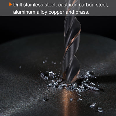 Harfington 10pcs 4mm Nitride Titanium Coated High Speed Steel (HSS) 4341 Twist Drill Bits