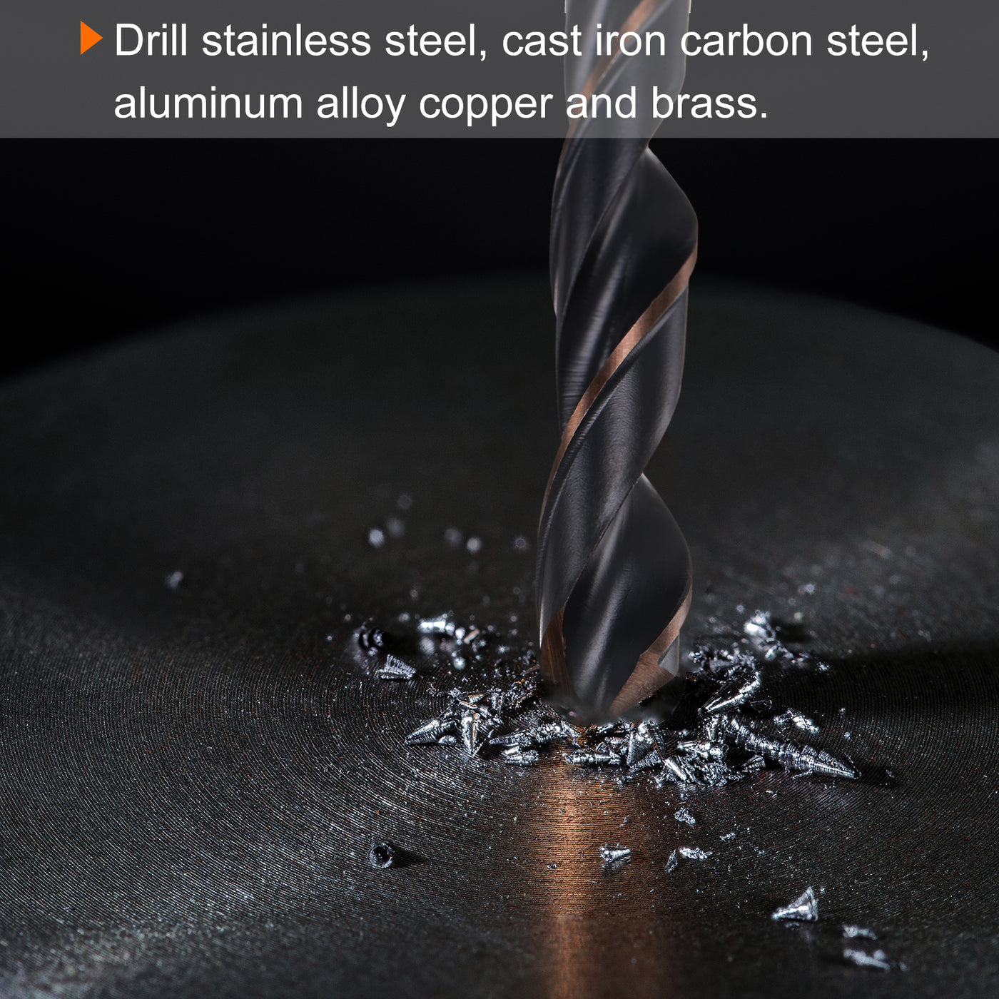 Harfington 5pcs 6.5mm Nitride Titanium Coated High Speed Steel (HSS) 4341 Twist Drill Bits