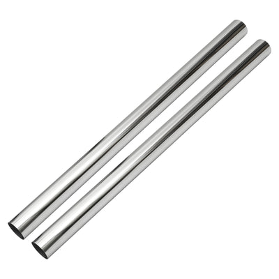 Harfington Car Mandrel Exhaust Pipe Tube Durable 48" Length 3'' OD Straight Exhaust Tube DIY Custom 0 Degree Modified Piping T304 Stainless Steel (Set of 2)