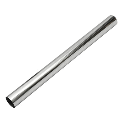 Harfington Car Mandrel Exhaust Pipe Tube Durable 48" Length 4'' OD Straight Exhaust Tube DIY Custom 0 Degree Modified Piping T304 Stainless Steel Silver Tone