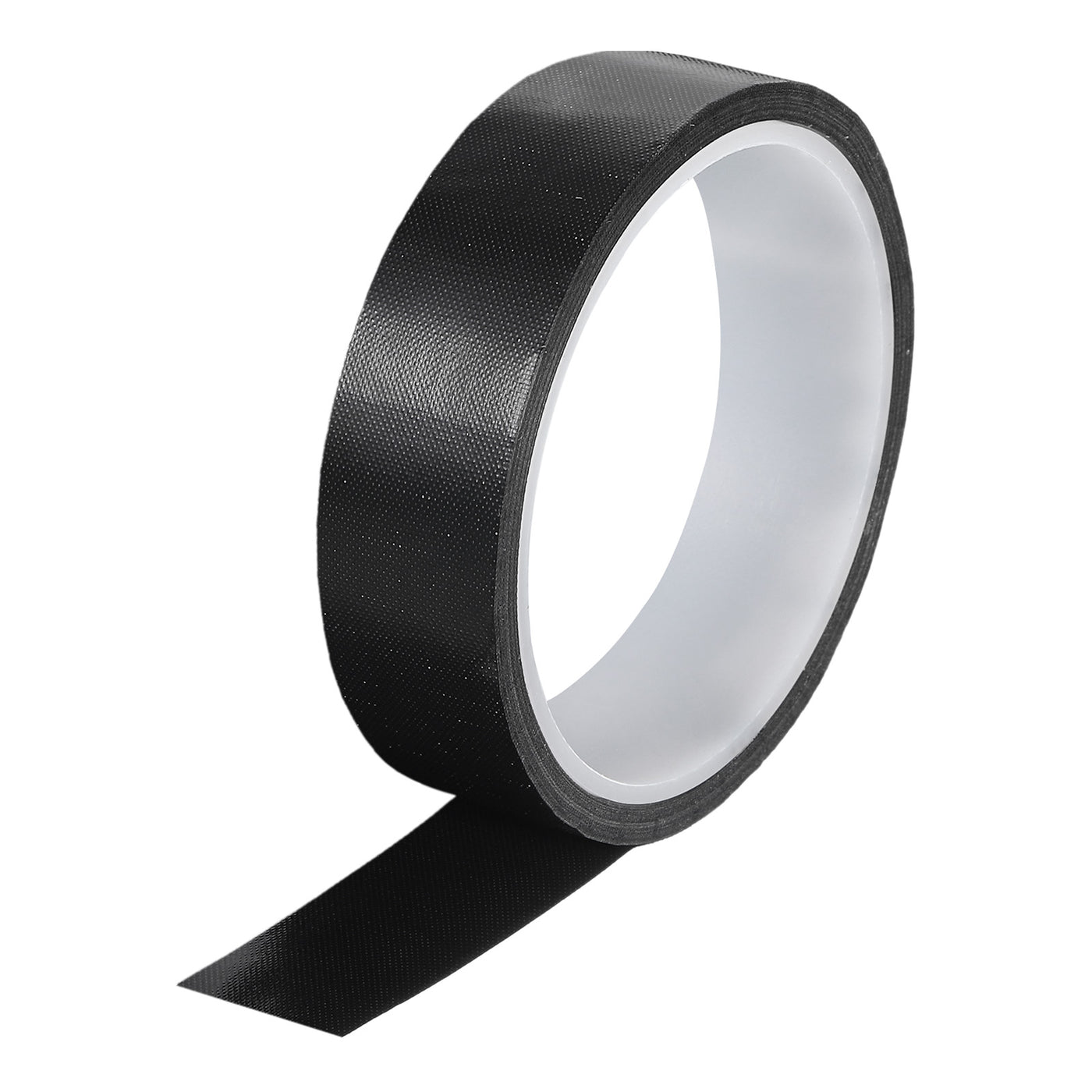 Harfington High Temperature Tape 25mm PTFE Coated Fabric Tape Heat Resistant Tape for Vacuum Sealers Adhesive Tape 10m/33ft Black 0.18mm Thickness
