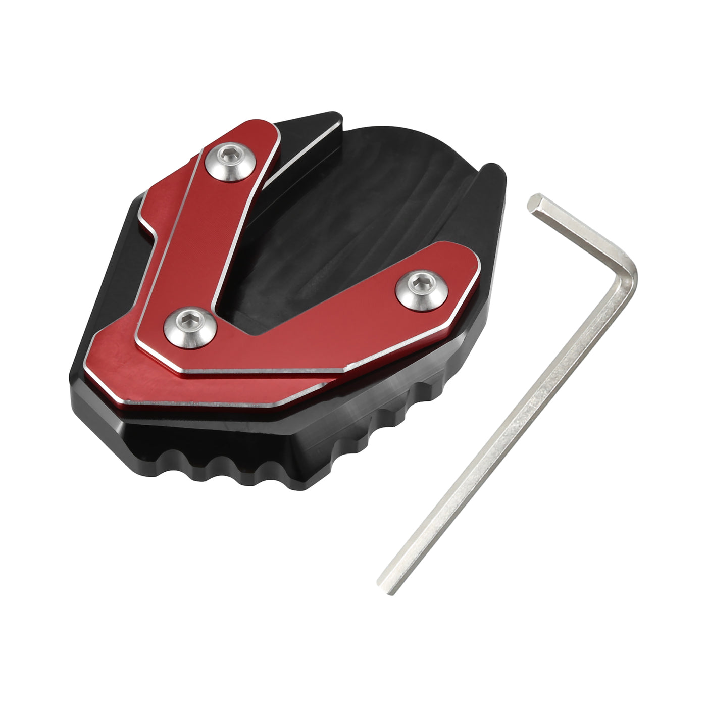 Uxcell Motorcycle Kickstand Plate Pad - Black Aluminum Alloy Side Stand Foot Enlarger For Suzuki GSX-S 2015-2021 - View #8