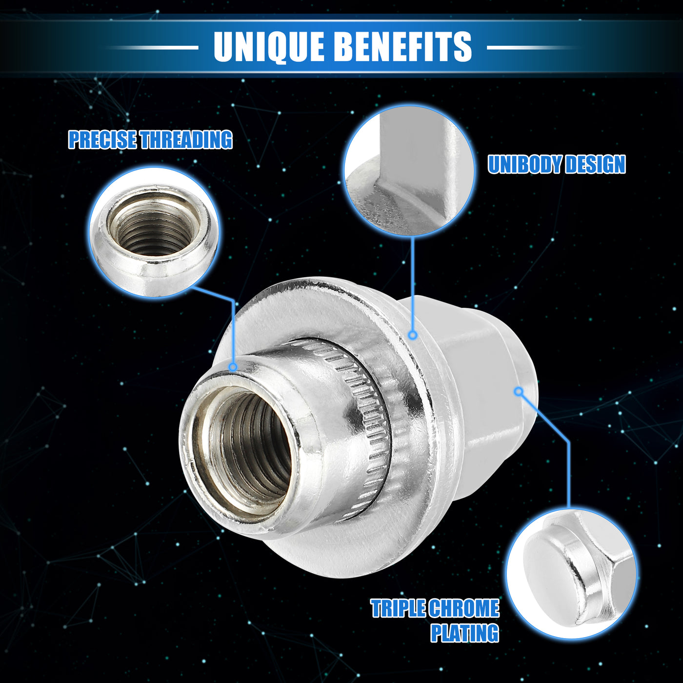 20PCS 12x1.5 C2C35294010 For Jaguar F-Type XJ220 X-Type S-Type XJ XJR XE XF 1991-2022 Wheel Lug Nuts Chrome C2C35294 Accessories