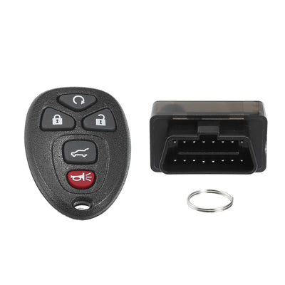 Harfington Key Programmer with Keyless Entry Remote Key Fob Replacement for Chevrolet Suburban 1500 2500 for Chevrolet Tahoe 2007-2014 OUC60270 OUC60221 with Chip 5 Button 315Mhz OBD2 Tool