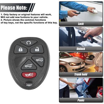 Harfington Key Programmer with Keyless Entry Remote Key Fob Replacement for Chevrolet Tahoe for GMC Yukon for Cadillac Escalade 07-14 OUC60270 with Chip 6 Button 315Mhz OBD2 Tool