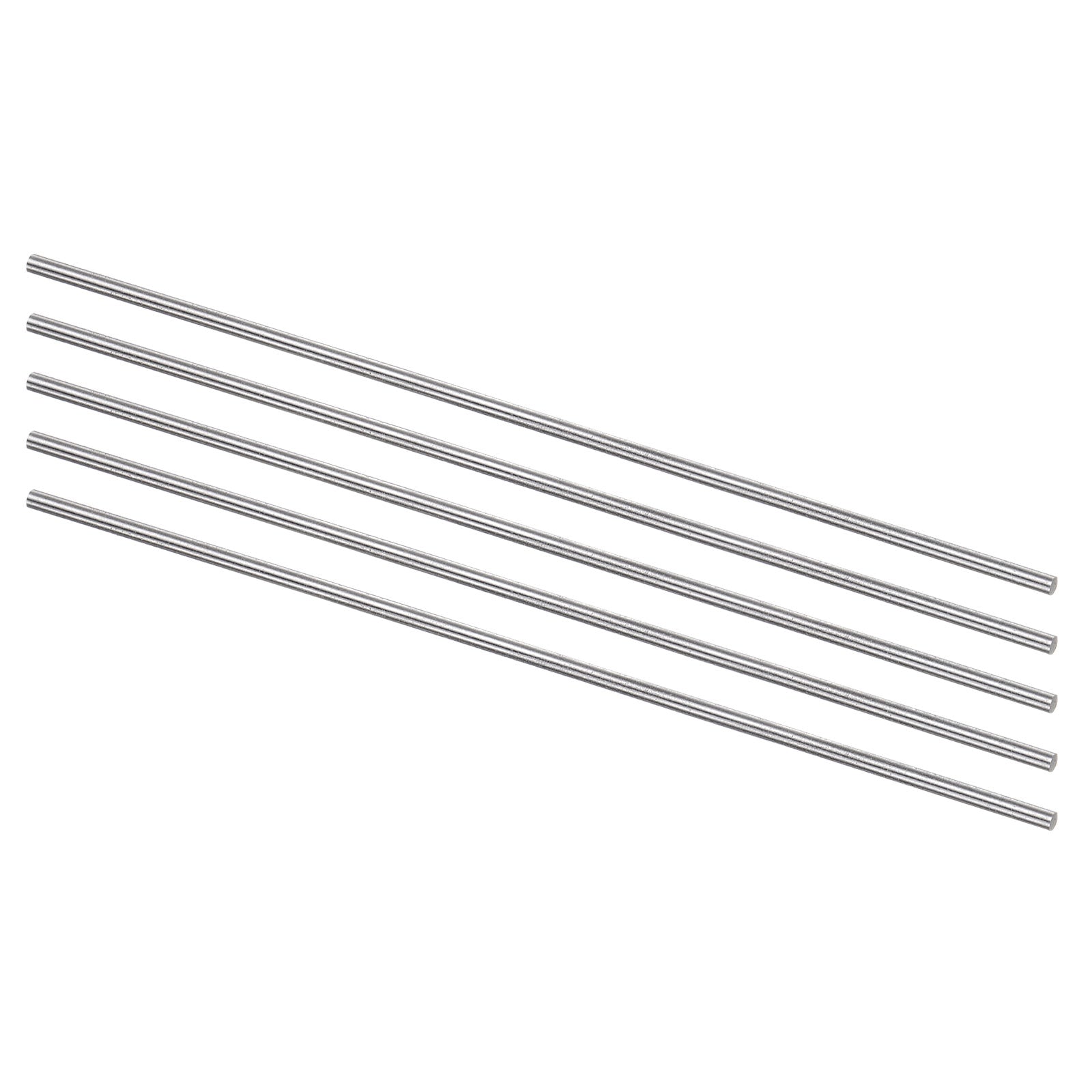 Uxcell 5pcs Round Steel Metal Rods, 2.2mm x 150mm High Speed Steel (HSS ...