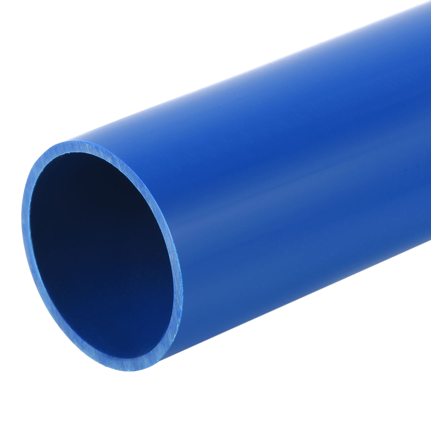 Harfington PVC Rigid Round Pipe 36mm ID 40mm OD 350mm Blue High Impact for Water Pipe Crafts Cable Sleeve