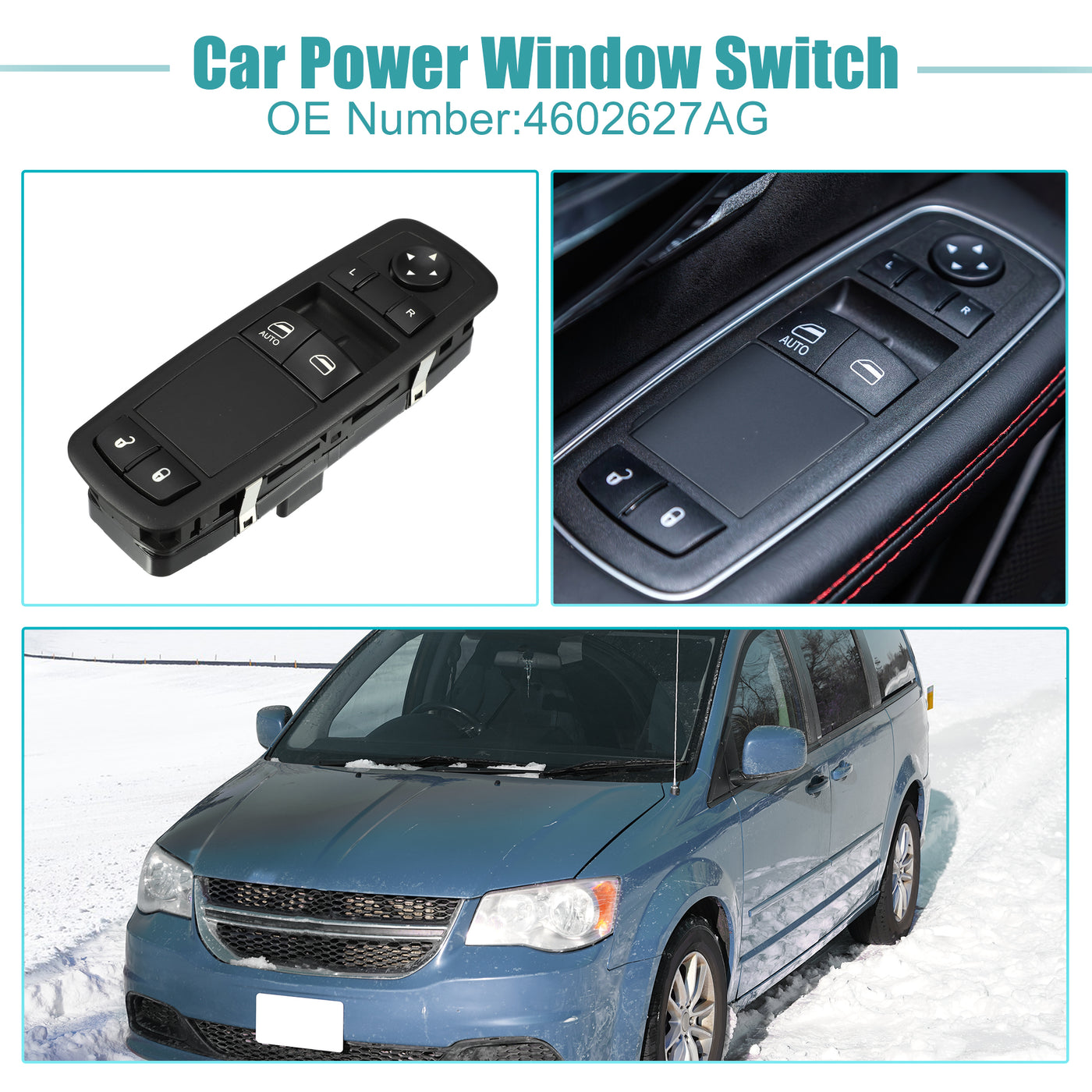 ACROPIX Power Window Switch Window Control Switch Fit for Dodge Grand Caravan 2008 for Chrysler Town Country 2011 Limited No.4602627AG - Pack of 1