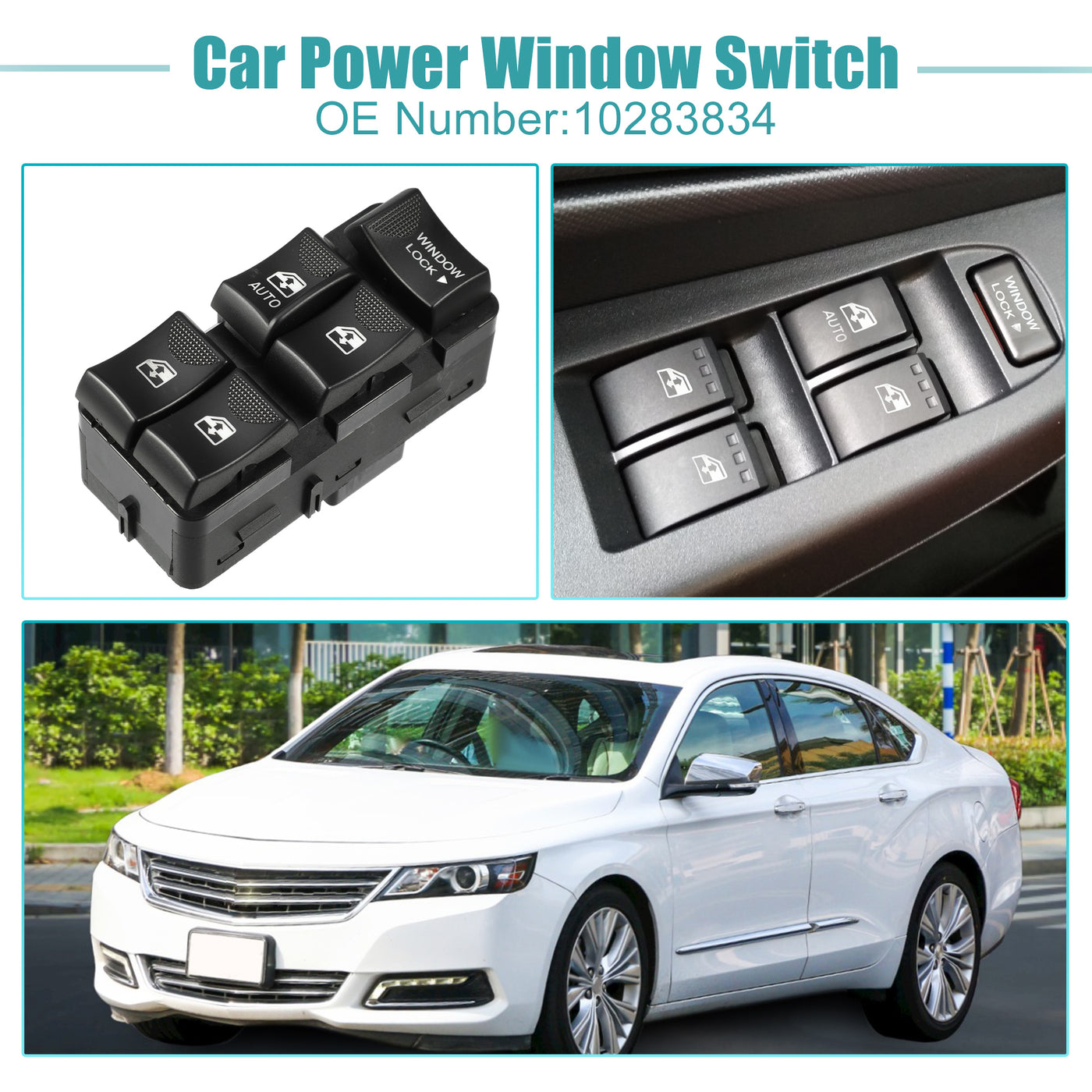 ACROPIX Power Window Switch Window Control Switch Fit for Chevrolet Impala 2000-2002 for Chevrolet Impala 2004 2005 Base No.10283834 - Pack of 1