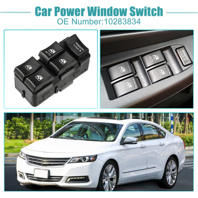 Harfington Power Window Switch Window Control Switch Fit for Chevrolet Impala 2000-2002 for Chevrolet Impala 2004 2005 Base No.10283834 - Pack of 1